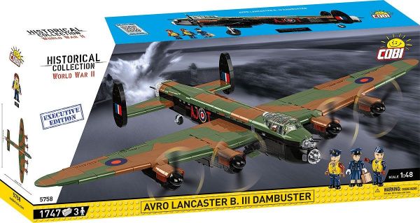 COB5758 - Militair Avro Lancaster B. III Dambuster vliegtuig - Exclusieve Editie - 1747 Onderdelen - 1