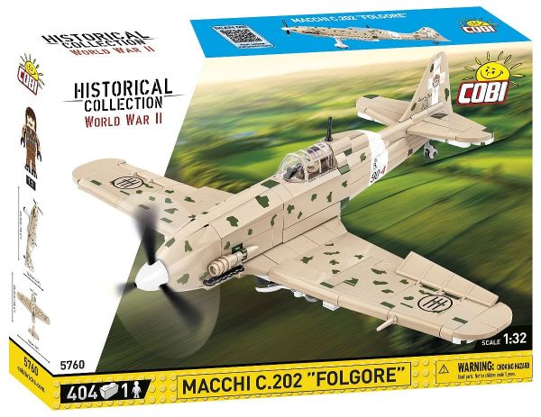 COB5760 - Militair Vliegtuig Macchi C.202 - Folgore - 404 Onderdelen - 1