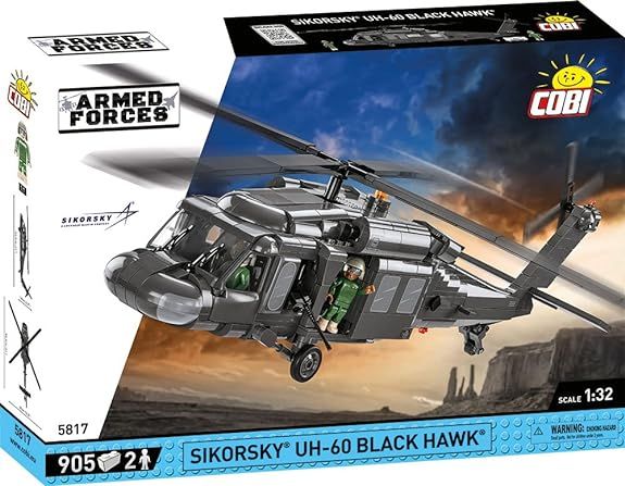 COB5817 - SIKORSKY UH-60 Black Hawk militaire helikopter - 905 onderdelen - 1