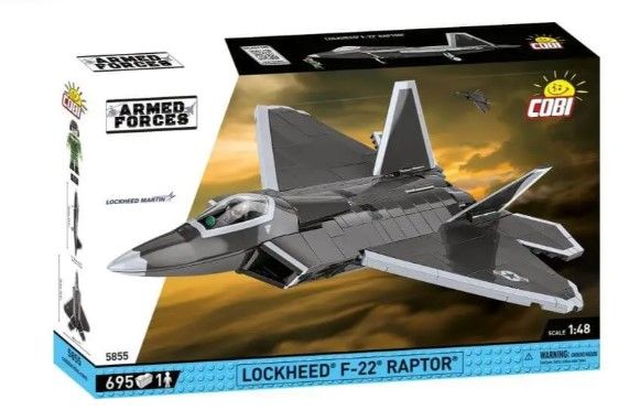 COB5855 - LOCKHEED F-22 Raptor militaire vliegtuigen – 695 onderdelen - 1