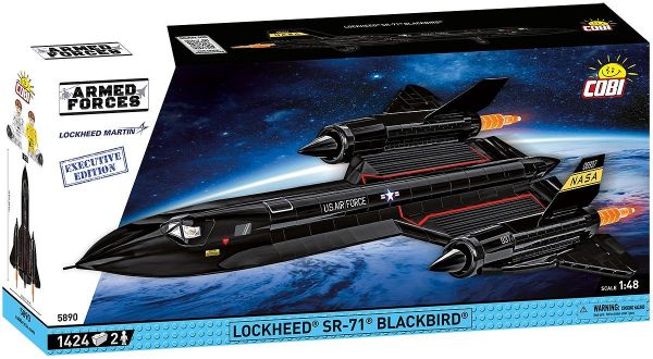 COB5890 - Militair Vliegtuig Lockheed SR-71 Blackbird - Exclusive Edition - 1424 Onderdelen - 1