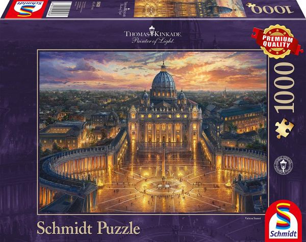 SCM59628 - 1000 stukjes puzzel Het Vaticaan door Thomas KINKADE - 1