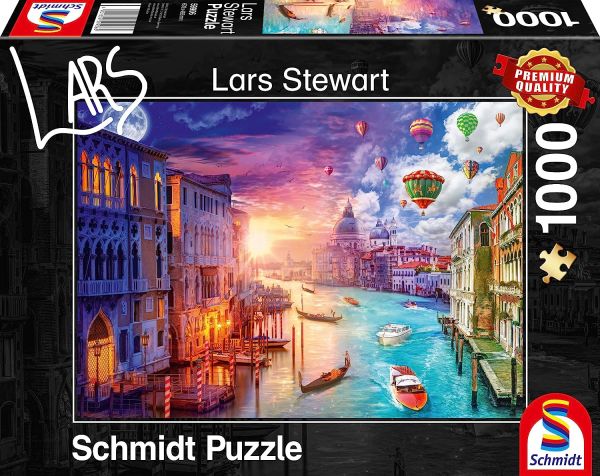 SCM59906 - 1000 stukjes puzzel Venetië bij dag en nacht - 1