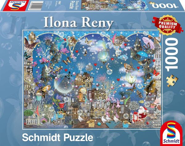 SCM59947 - 1000 stukjes puzzel Blue Christmas Sky - 1