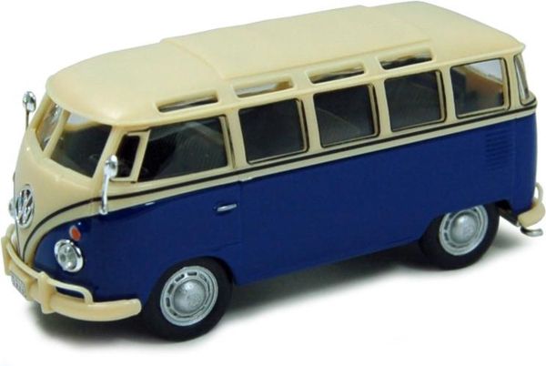 CAR60330DBL - VOLKSWAGEN T1 Samba Blauw en wit - 1