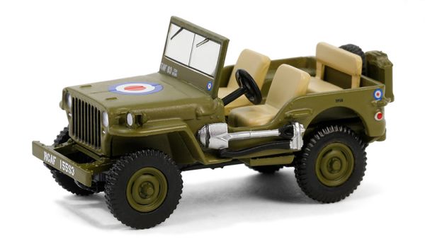 GREEN61040-B - JEEP Willys MB 1942 Commando wagen van het Britse leger uit de BATTALION 64 serie in blisterverpakking - 1