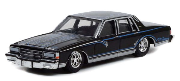 GREEN63010-D - CHEVROLET Caprice zwart 1987 uit de serie CALIFORNIA LOWRIDERS onder blister - 1