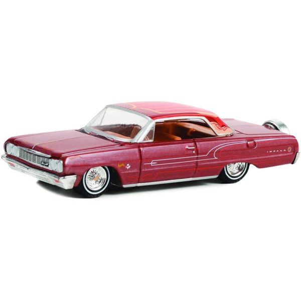 GREEN63030-B - CHEVROLET Impala 1964 California Lowriders rood metallic verkocht onder blisterverpakking - 1