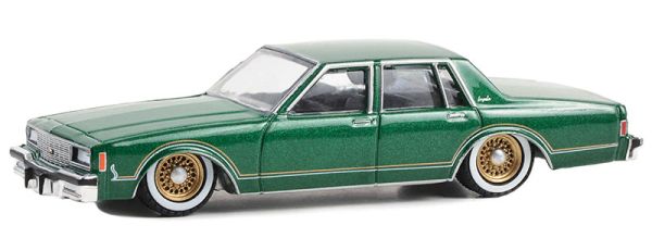 GREEN63050-F - 1985 CHEVROLET Impala groen CALIFORNIA LOWRIDERS onder blisterverpakking - 1