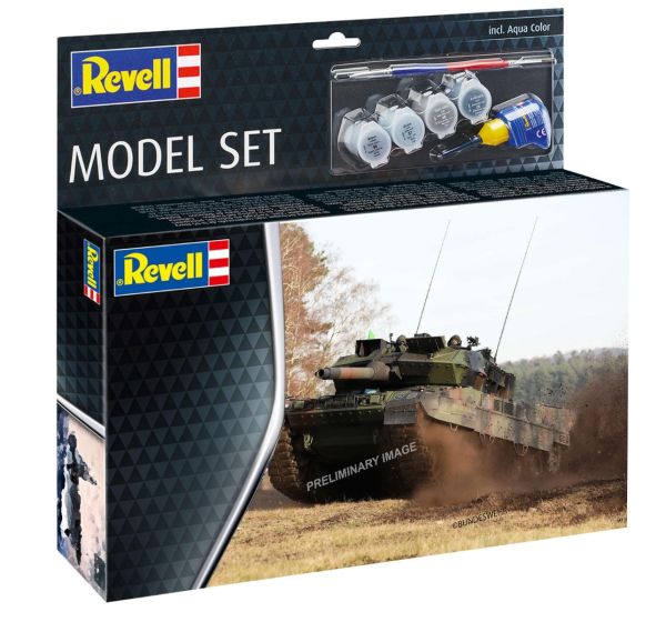 REV63355 - MODEL SET - Char LEOPARD 2 A7V met verf om in elkaar te zetten - 1