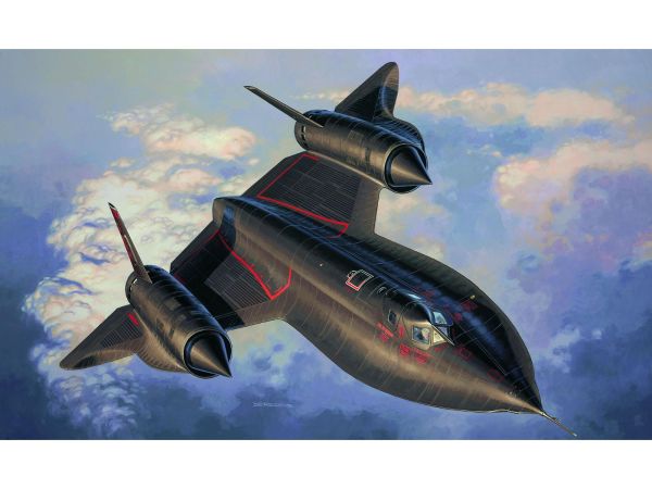 REV63652 - Modelbouwset Lockheed SR-71 Blackbird gevechtsvliegtuig met verf om in elkaar te zetten - 1