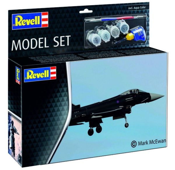 REV63796 - Modelset - Eurofighter Typhoon gevechtsvliegtuig - RAF met verf om te assembleren - 1