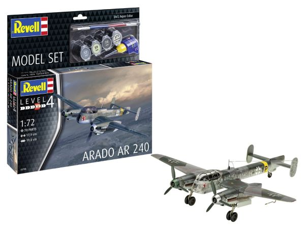 REV63798 - In elkaar te zetten model - ARADO AR240 met verf - 1