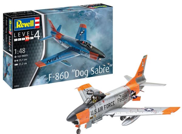 REV63832 - Modelset F-86D Dog Sab om te bouwen en te schilderen - 1