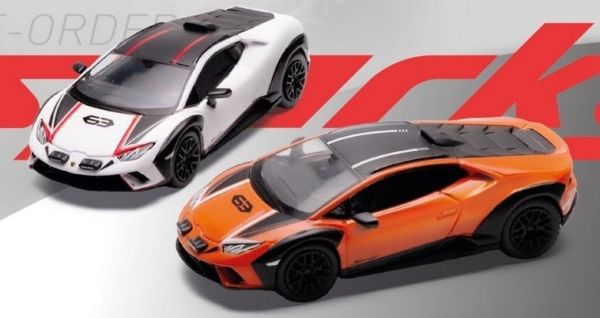 SPAYCOMBO64009 - LAMBORGHINI Huracan Sterrato Combo Set wit en oranje - 1