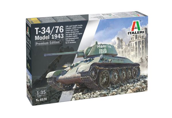 ITA6570 - Tank T-34/76 Mod.43 te monteren en te schilderen - 1