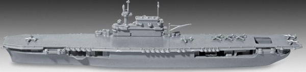 REV65824 - USS Enterprise CV-6 boot wordt geassembleerd en beschilderd met verf en accessoires - 1