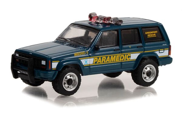 GREEN67040-B - 1998 JEEP Cherokee New York Rescue Squad FIRST RESPONDERS blisterverpakking - 1