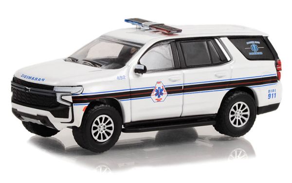 GREEN67040-F - CHEVROLET Tahoe 2021 New York Ambulance uit de FIRST RESPONDERS serie in blisterverpakking - 1