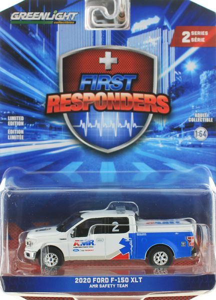 GREEN67060-F - 2020 FORD F-150 XLT AMR Safety Team uit de FIRST RESPONDERS serie in blisterverpakking - 1