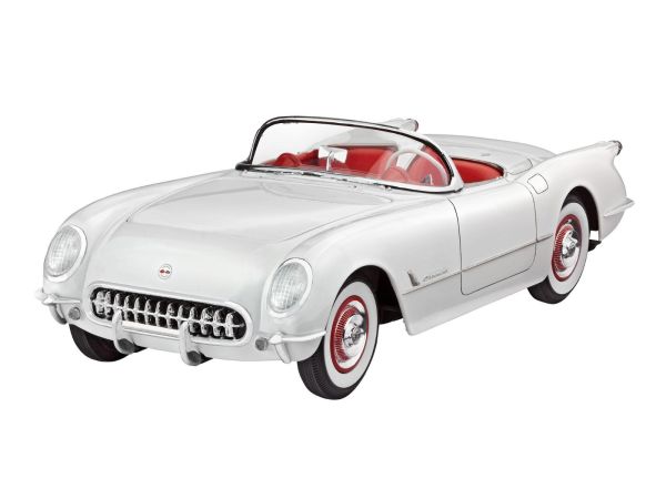 REV67718 - MODEL SET - CHEVROLET Corvette Roadster 1953 om in elkaar te zetten met verf - 1