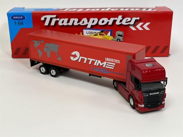 WEL68021 - SCANIA V8 R730 4x2 met 2 assen aanhanger ONTIME Logistique - 1