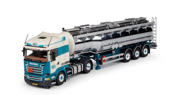 TEK68699 - SCANIA R13 4x2 met 3-assige tankoplegger OUDEN TANKVERVOER - 1