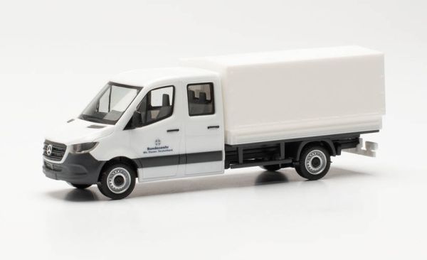 HER700788 - MERCEDES SPRINTER wit dubbele cabine BUNDSWEHR FUHRPARK SERVICE - 1