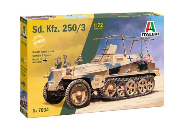 ITA7034 - Militair voertuig Sd.Kfz. 250/3 om in elkaar te zetten en te schilderen - 1