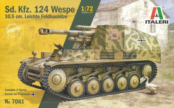 ITA7061 - Sd.Kfz.124 lichte veldhouwitser voor montage en schilderen - 1