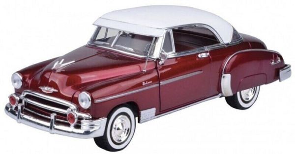 MMX73111ROUGE - CHEVROLET Bel Air 1950 metallic rood - 1