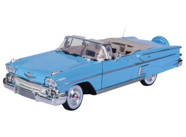 MMX73112BLEU - CHEVROLET Impala 1958 blauw - 1