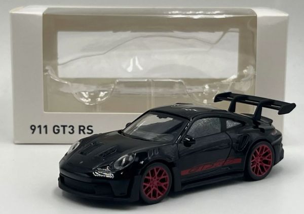 NOREV750062 - PORSCHE 911 GT3 RS 2022 Zwart met rode stickers - Jet-auto - 1