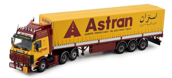 TEK76969 - SCANIA R143 6x2 met zeildoek aanhangwagen 3 assen ASTRAN - 1