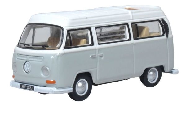 OXF76VW032 - VOLKSWAGEN Type 2 Camper grijs en wit - 1