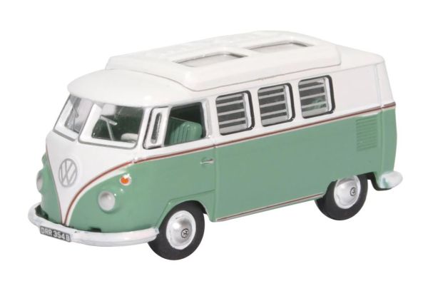 OXF76VWS002 - VOLKSWAGEN Type 1 Samba bus turkoois blauw en wit - 1