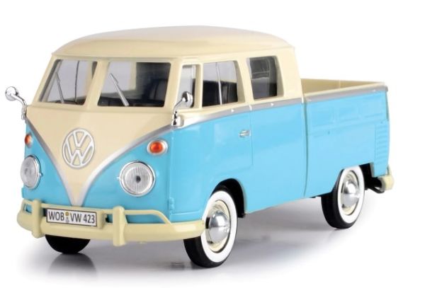 MMX79343CRBL - VOLKSWAGEN T1 Pick Up blauw en crème - 1