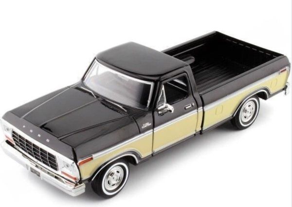 MMX79346NOIR - FORD F-150 Custom 1979 zwart en beige - 1