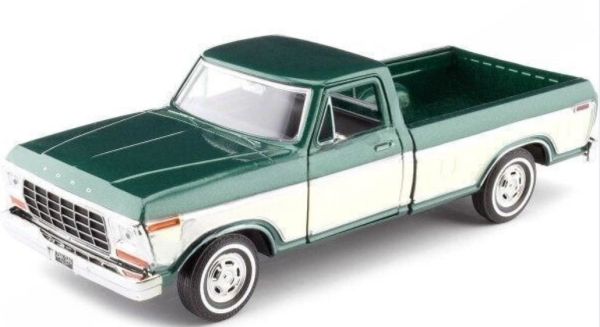 MMX79346VERT - FORD F-150 Custom 1979 Groen en beige - 1