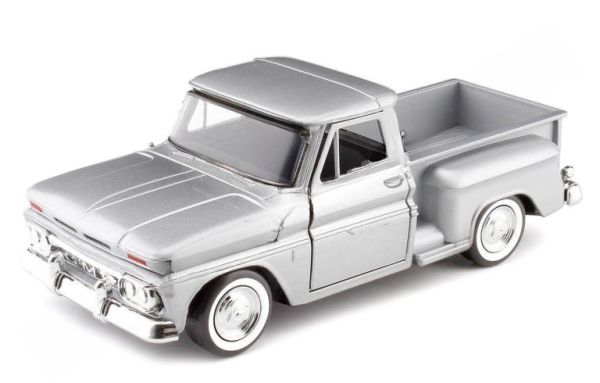 MMX79379ARGENT - CHEVY C10 Fleetside pick-up 1966 zilver - 1