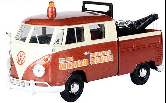 MMX79585 - VOLKSWAGEN T1 bruin en wit bergingsvoertuig - 1