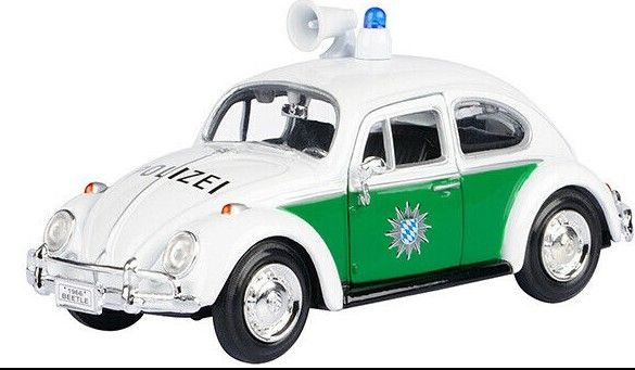 MMX79588 - VOLKSWAGEN Kever Polizei Wit en Groen - 1