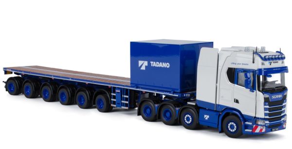 IMC80-1032 - SCANIA S serie hoogdak 8x4 met Nooteboom platform 6 TADANO assen en ballast - 1