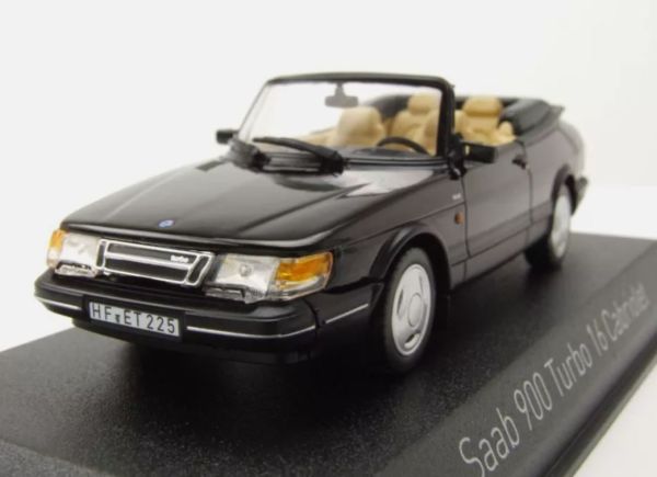 NOREV810045 - SAAB 900 Turbo cabriolet 1992 Zwart - 1