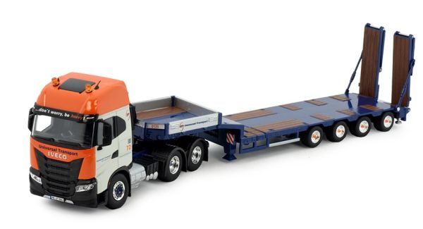 TEK81237 - IVECO S-Way 6x4 met laag bed 4 assen UNIVERSAL TRANSPORT - 1