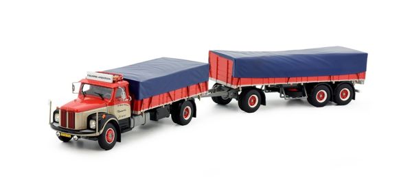 TEK81493 - SCANIA L76 4x2 bakwagen met 3-assige aanhangwagen BJARNE ANDERSEN - 1