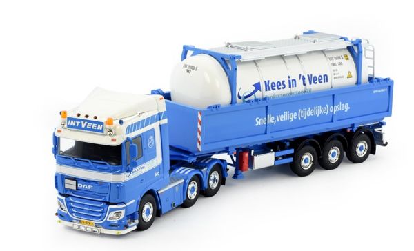 TEK82249 - DAF XF SC 6x4 met 3-assige tankaanhangwagen KEES IN 'T VEEN - 1