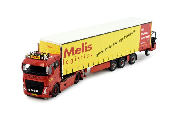 TEK82974 - VOLVO FH05 4x2 met 3-assige aanhangwagen en vorkheftruck MELIS - 1