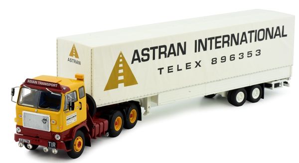 TEK83386 - VOLVO F88 6x4 met zeildoekaanhangwagen 2 assen ASTRAN - 1