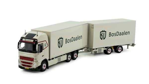 TEK83503 - VOLVO FH05 XL 6x4 bakwagen met 2-assige aanhangwagen BOSDAALEN - 1